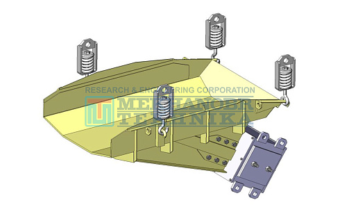 Vibrating feeder with electric-magnetic drive PE 10х15 рис.0